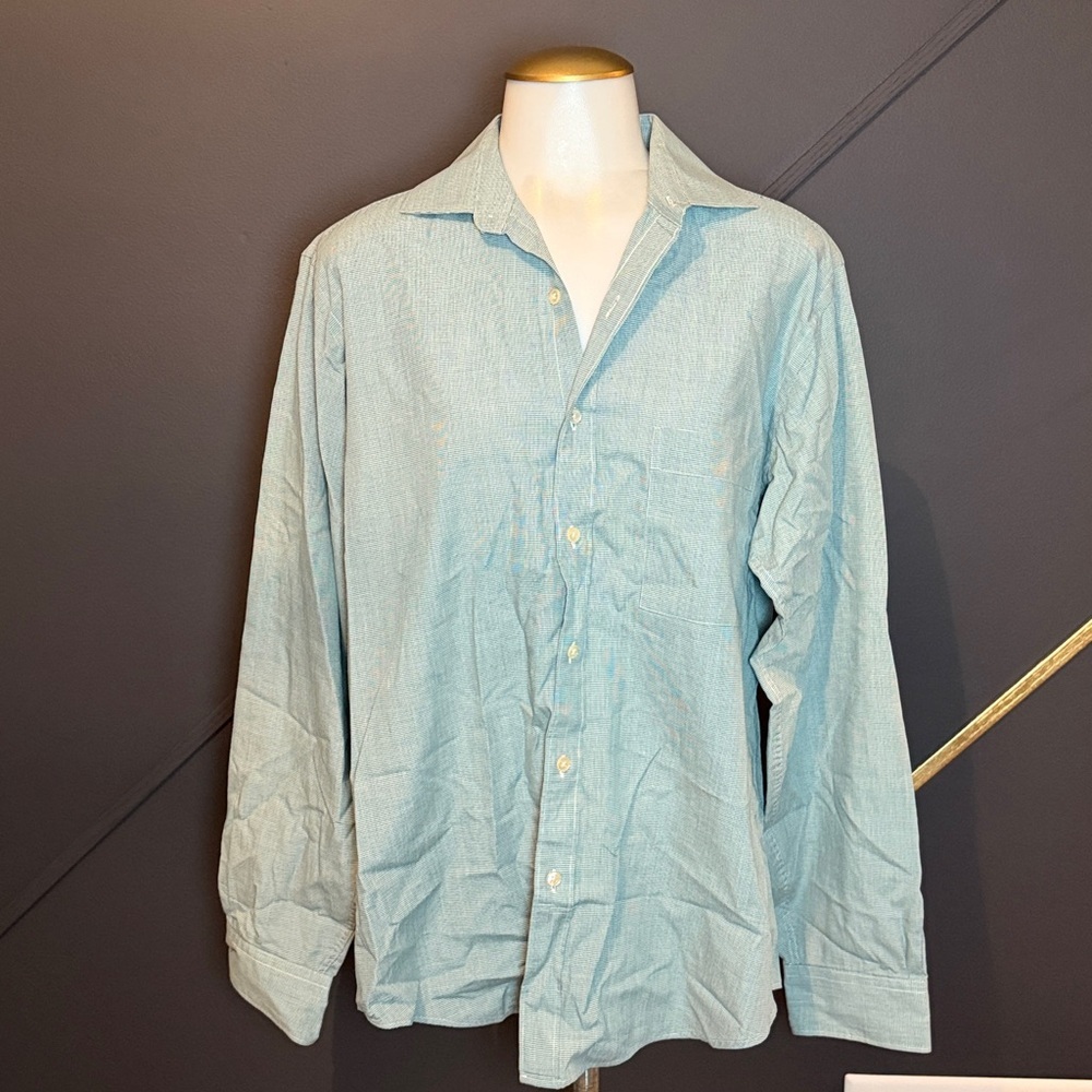 Men’s Henry Grethel Dress Shirt- Light Green